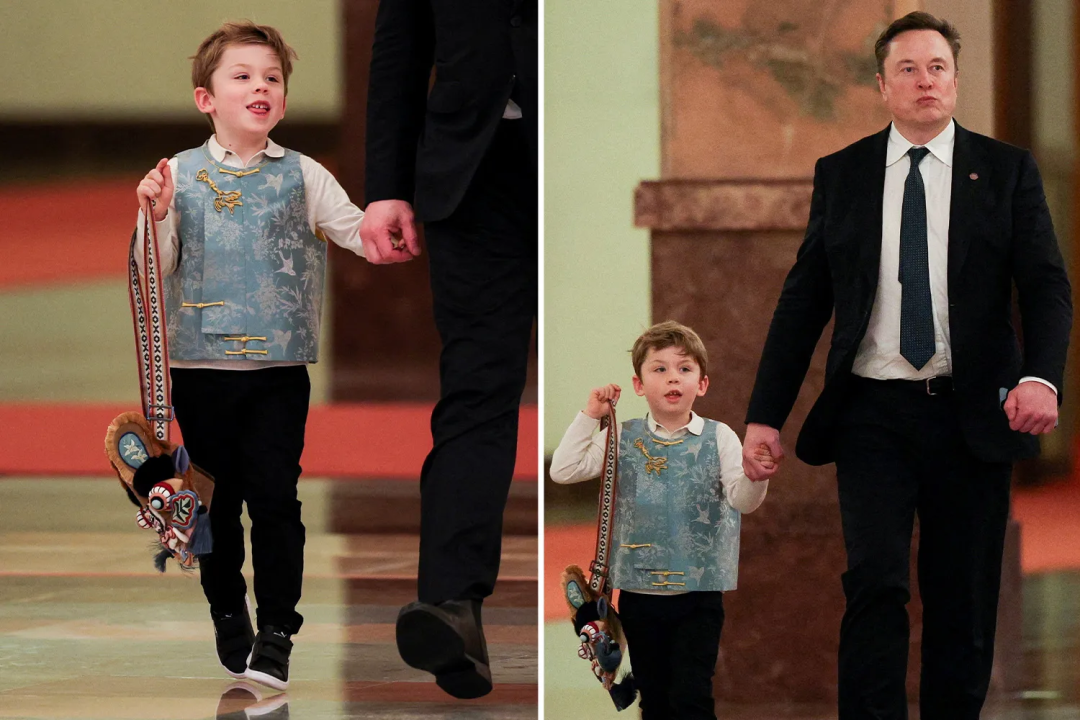 马斯克幼子手提中国虎头包引爆走红海外!